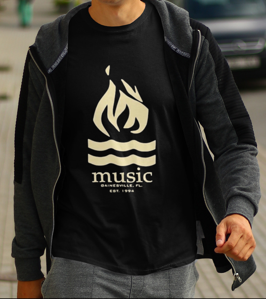 Hot Water Music Gainesville FL Est 1994 Flame And Waves T-Shirt