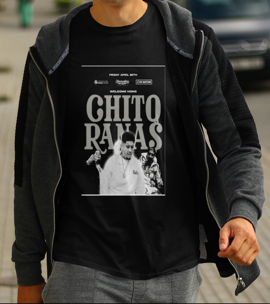 Welcome Home Chito Rana$ Live Nation Concert The Observatory Santa Ana April 26 2024 T-Shirt