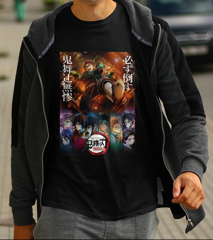 Infinity Castle Arc Kimetsu No Yaiba Demon Slayer Film Trilogy Characters T-Shirt