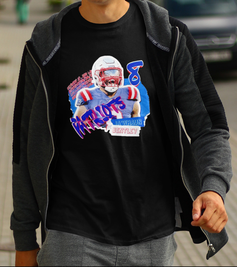 Patriots Ja'whaun Bentley New England 8 Football Superstars T-Shirt
