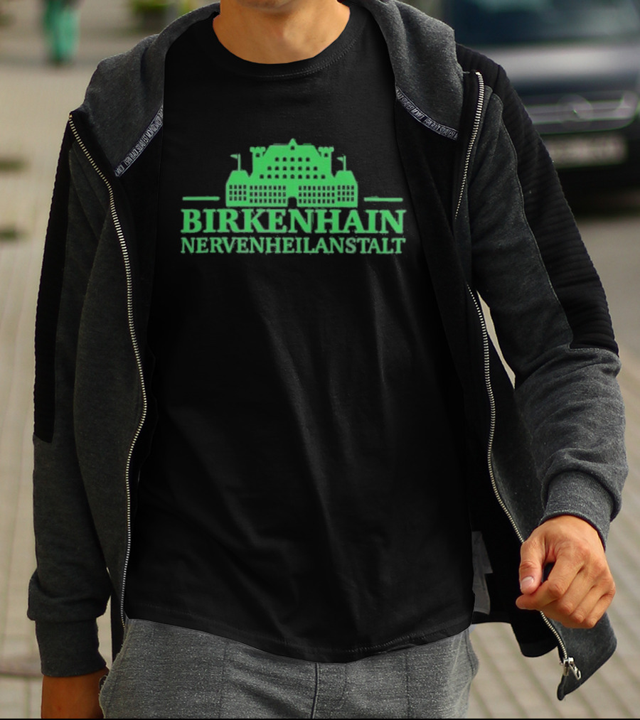 Kiz Birkenhain Nervenheilanstalt Building Icon Green T-Shirt