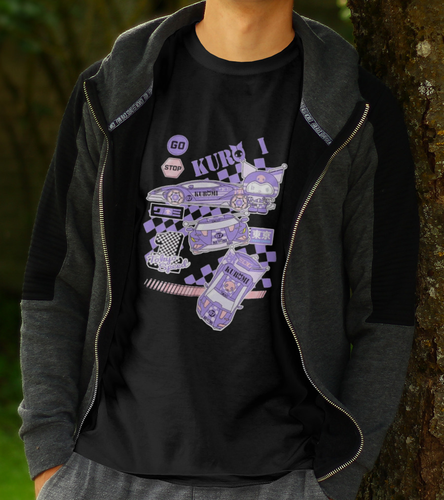 Kuromi Tokyo Speed Racing Number 07 Go Stop T-Shirt