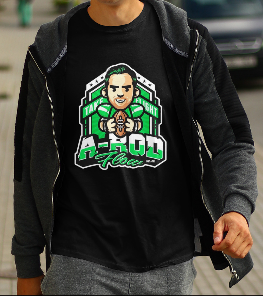New York Jets Aaron Rodgers Take Flight A Rod Flow T-Shirt