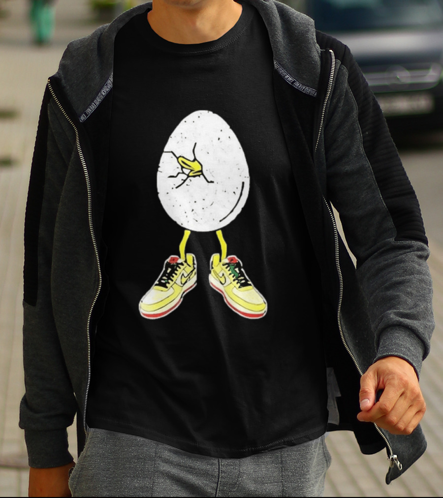Oregon Football Fit For Flight Go Ducks Egg Cracked Sneakers Retro Nike T-Shirt