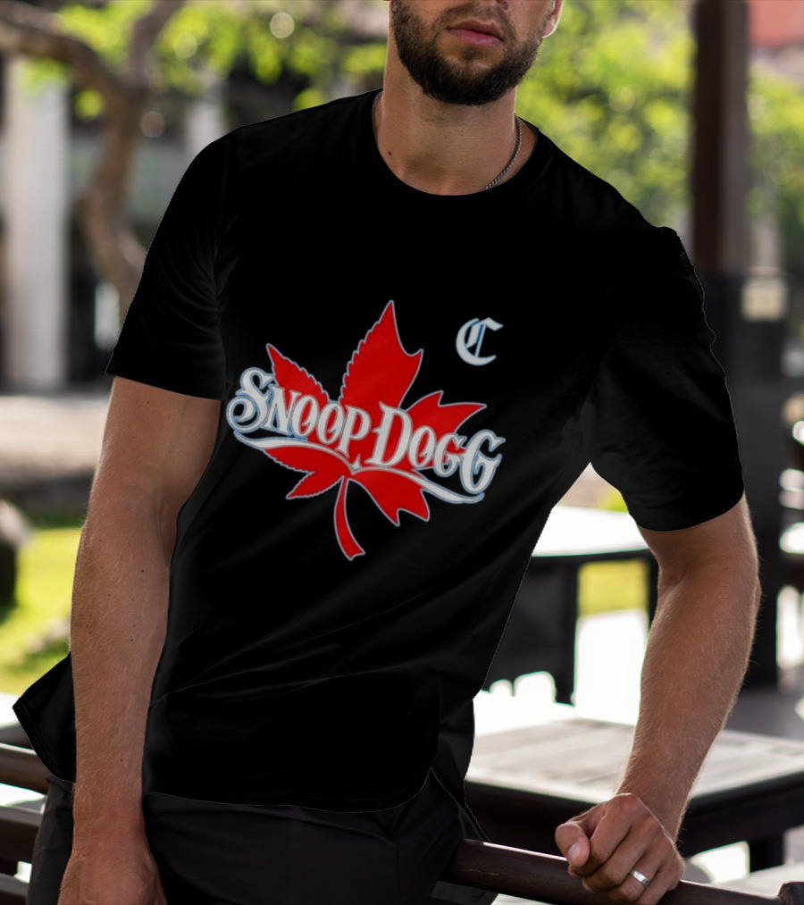 Snoop Dogg 2024 Cali To Canada Tour Schedule Date List Red Maple Leaf T-Shirt