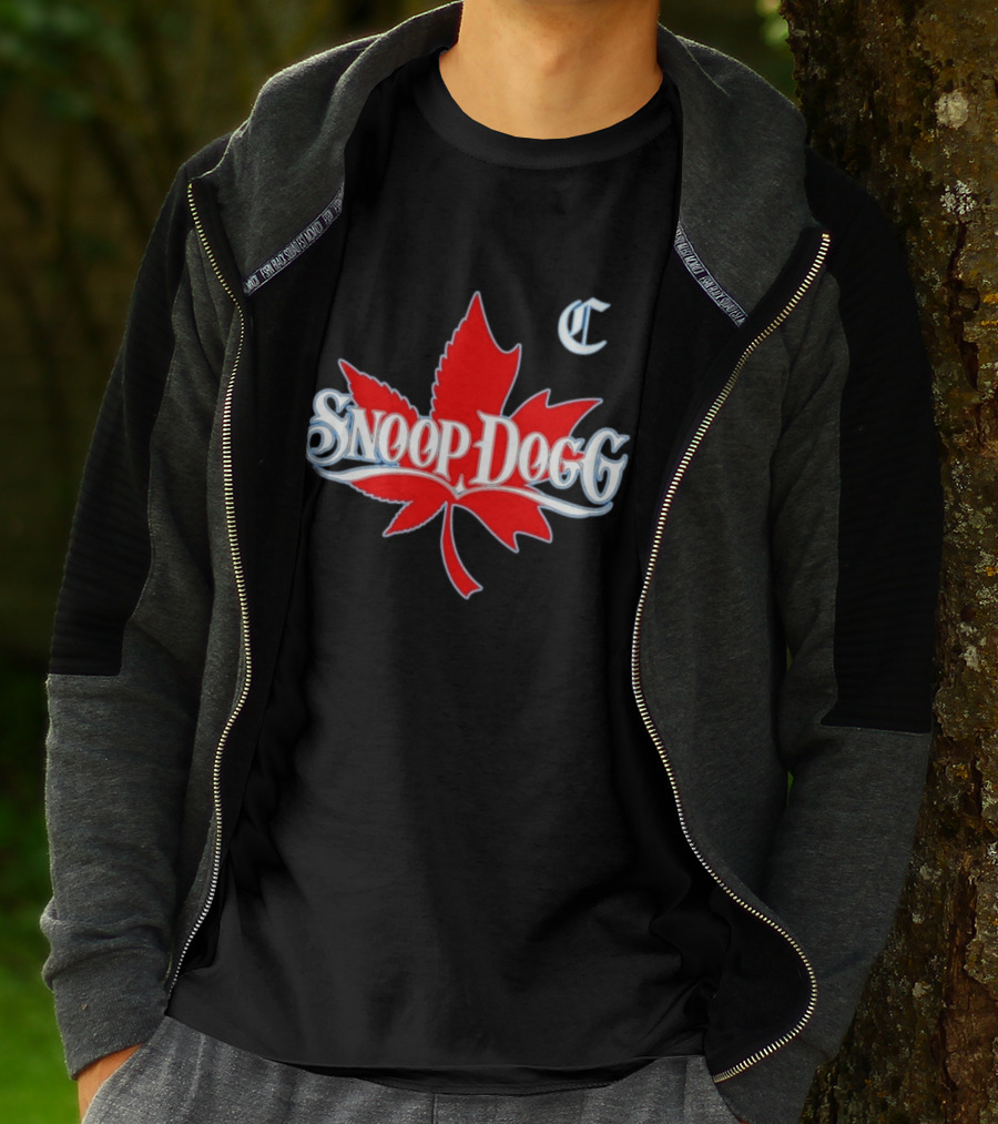 Snoop Dogg 2024 Cali To Canada Tour Schedule Date List Red Maple Leaf T-Shirt