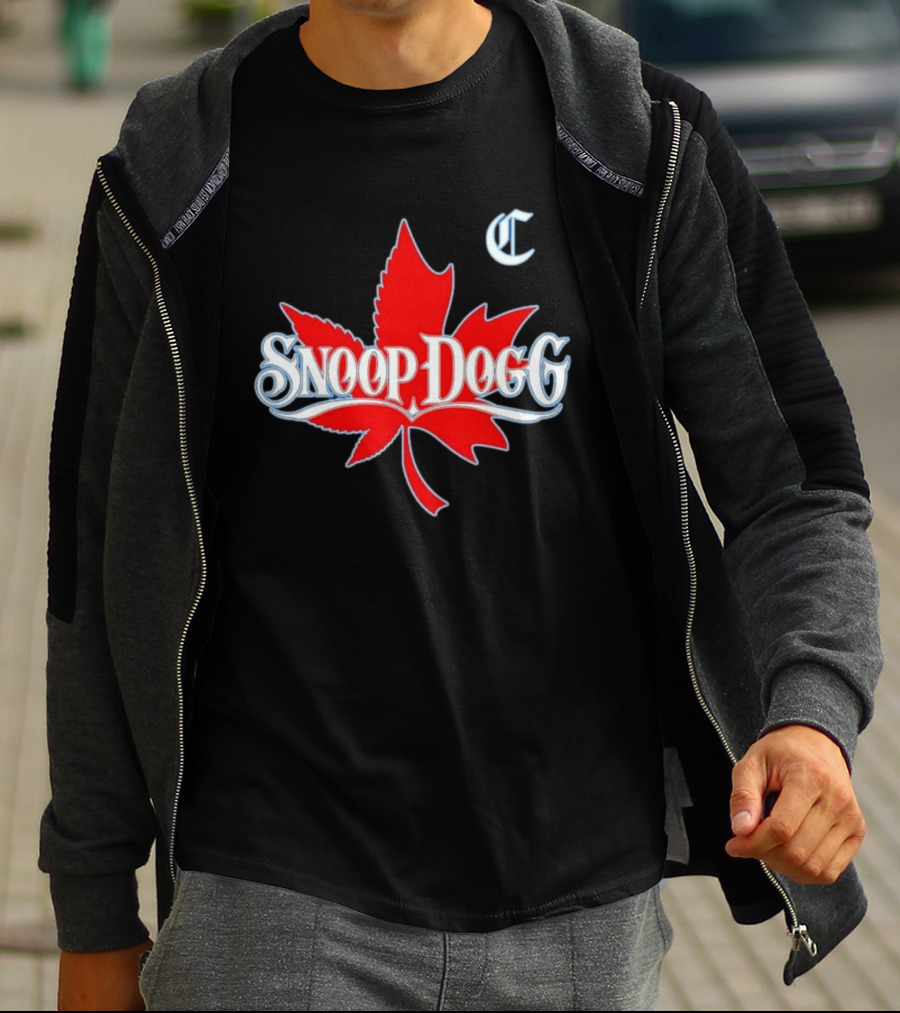 Snoop Dogg 2024 Cali To Canada Tour Schedule Date List Red Maple Leaf T-Shirt