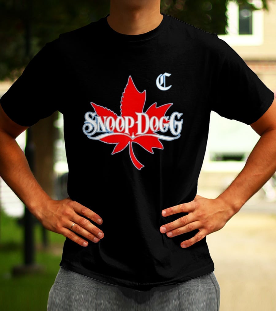 Snoop Dogg 2024 Cali To Canada Tour Schedule Date List Red Maple Leaf T-Shirt