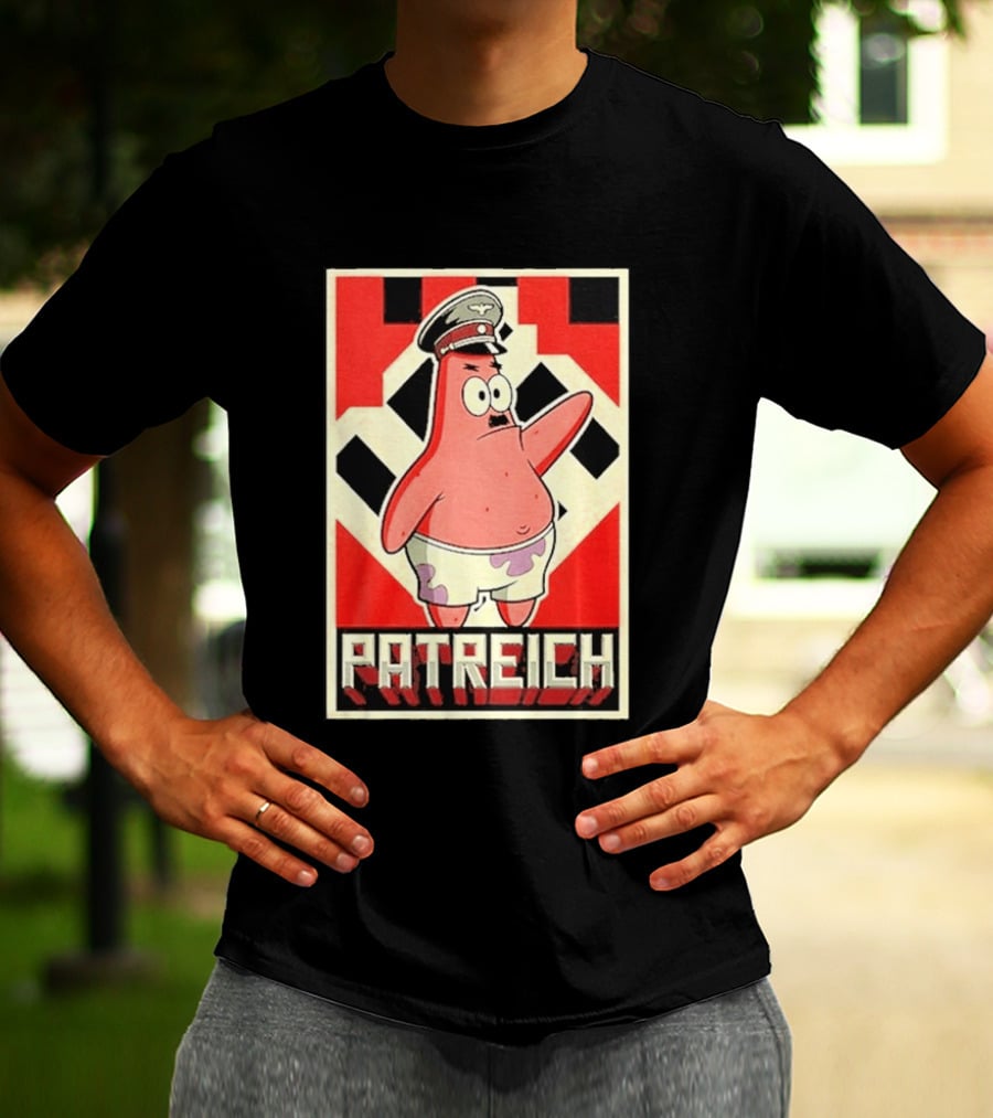 Sponge Patrick Hitler Star T-Shirt