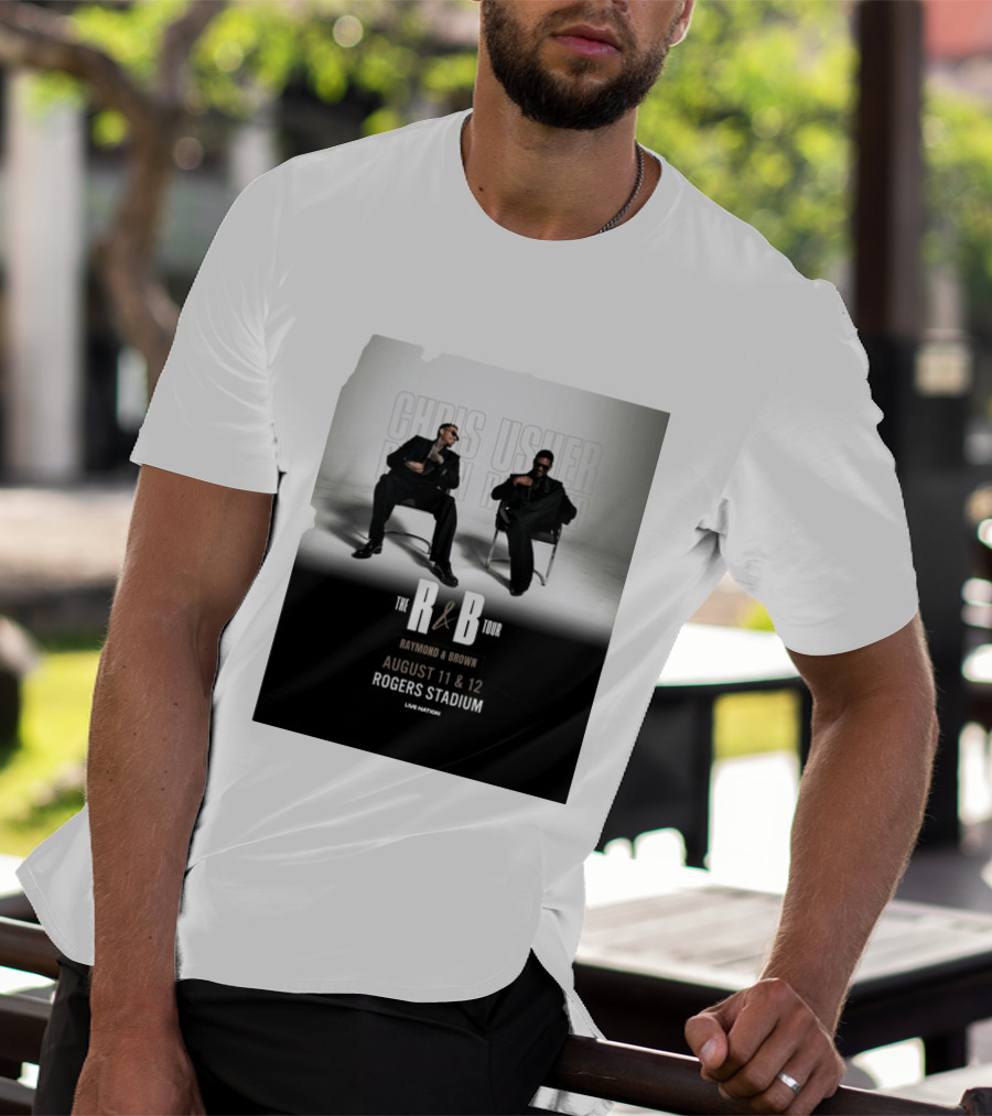 The R&B Tour Chris Usher Raymond Brown August 11 12 Rogers Stadium Live Nation T-Shirt