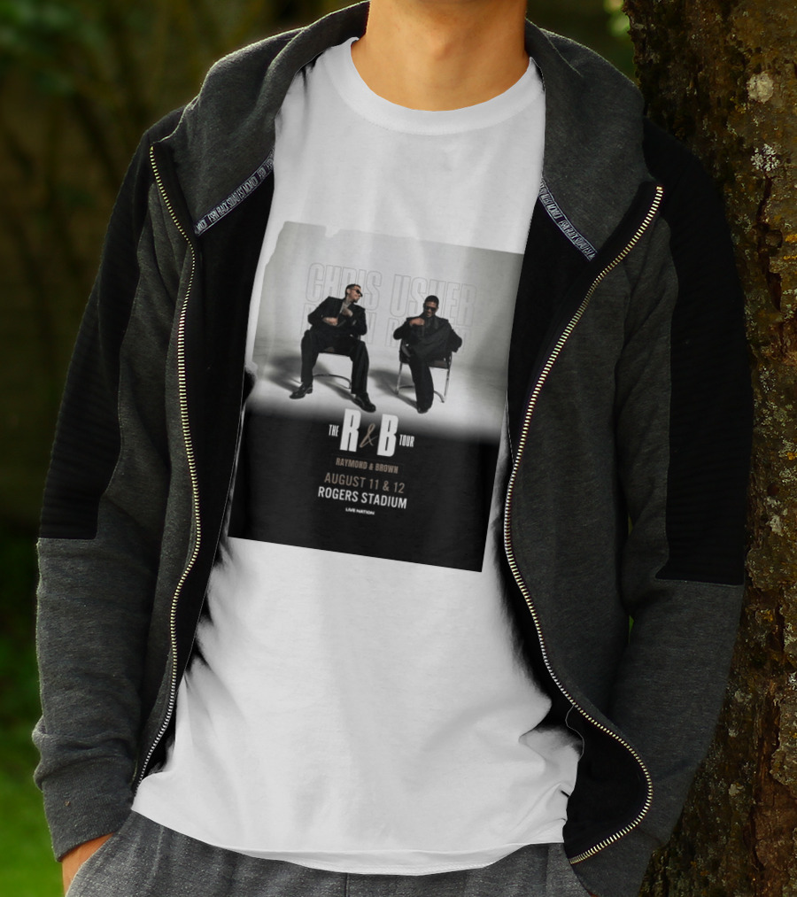 The R&B Tour Chris Usher Raymond Brown August 11 12 Rogers Stadium Live Nation T-Shirt