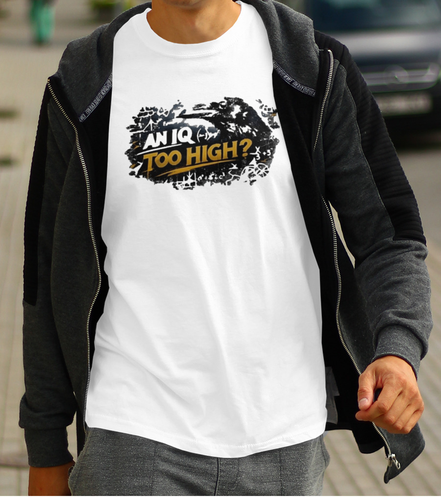 An Iq Too High? Retro Distressed T-Shirt