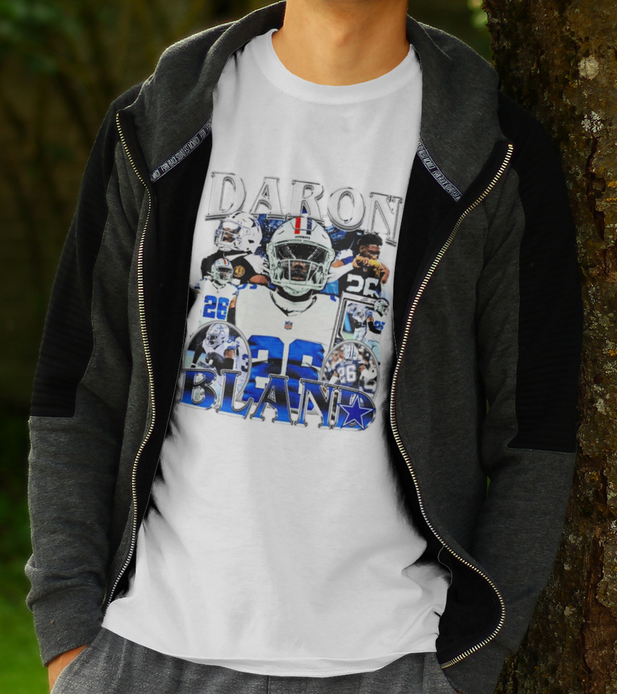 Daron Bland Dallas Cowboys 26 NFL Star Player Collage T-Shirt