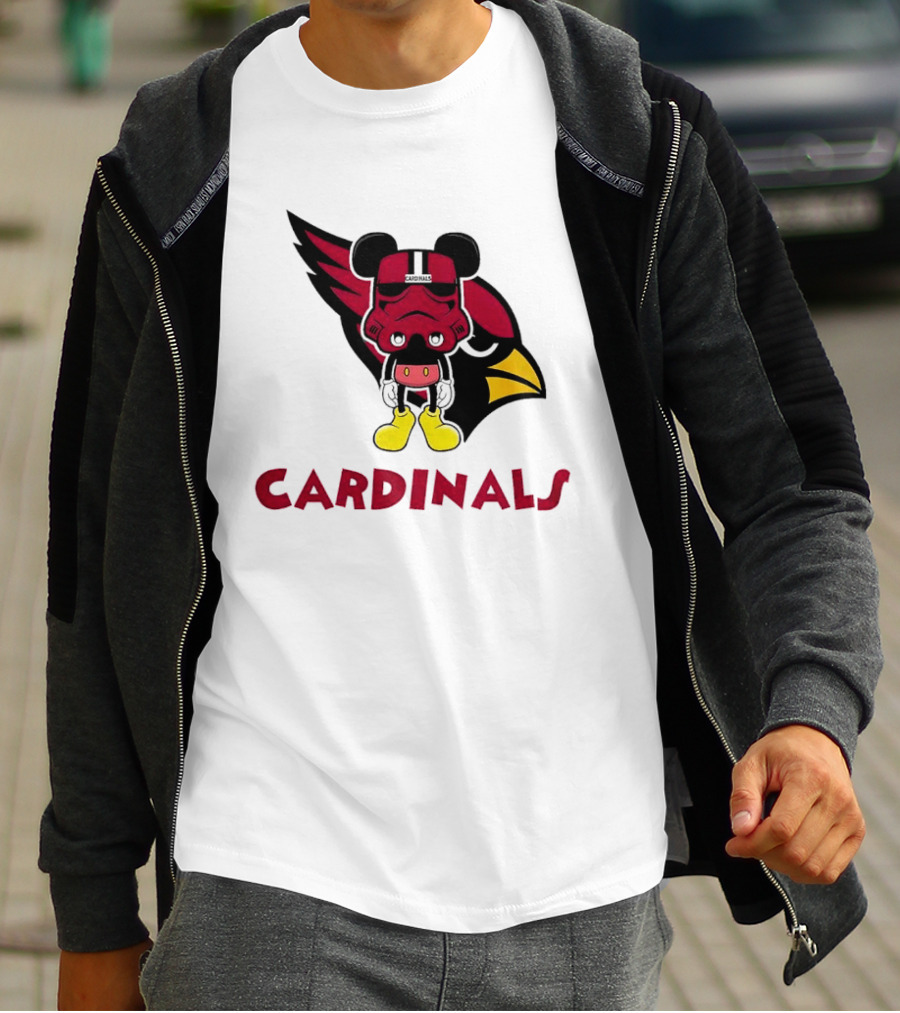 Arizona Cardinals Mickey Mouse Stormtrooper T-Shirt