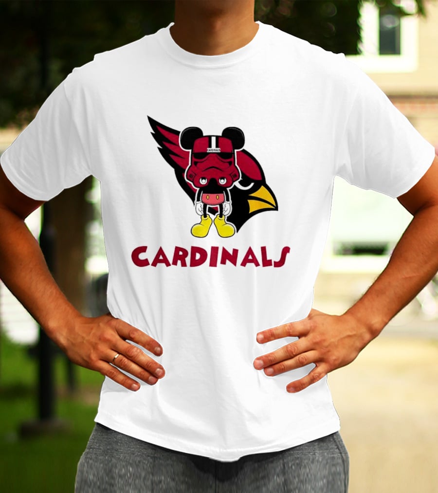Arizona Cardinals Mickey Mouse Stormtrooper T-Shirt