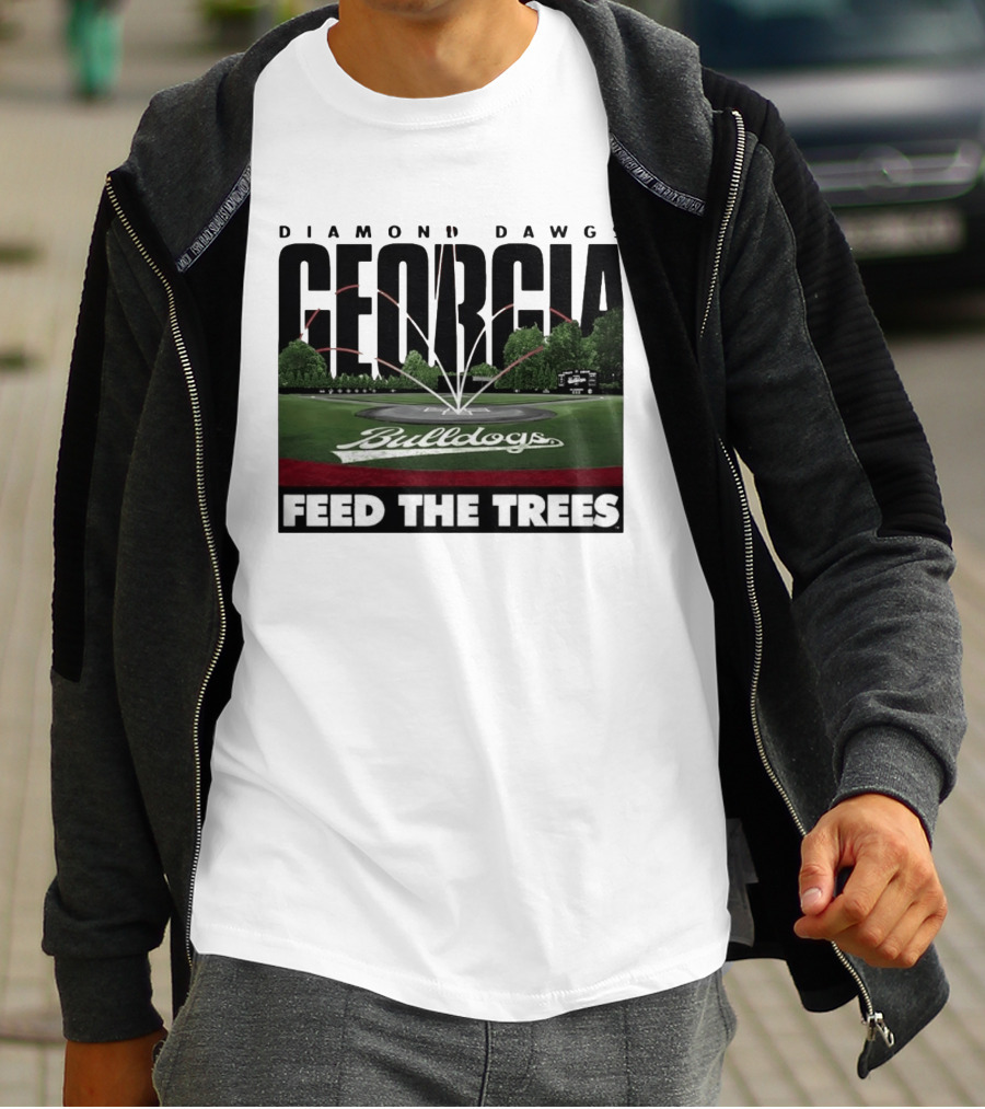 Diamond Dawgs Georgia Bulldogs Baseball Feed The Trees T-Shirt
