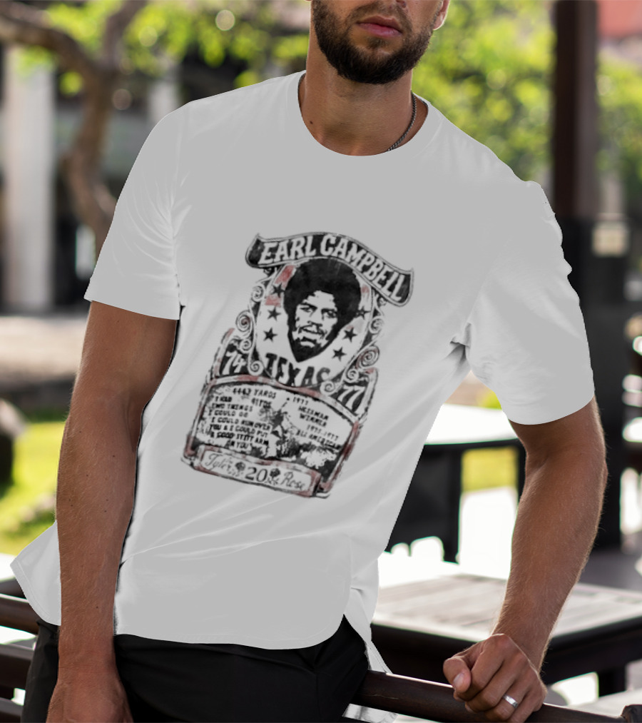 Earl Campbell Texas Longhorns Number 20 Football Legacy Roots Of Fight 1974 1976 T-Shirt