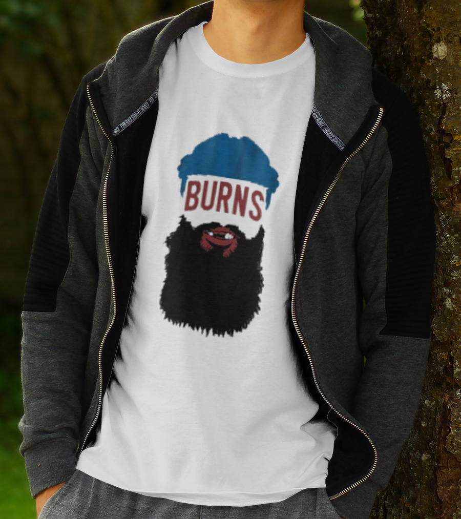Brent Burns Beard Blue And Red Text Colorado Hockey Fan T-Shirt