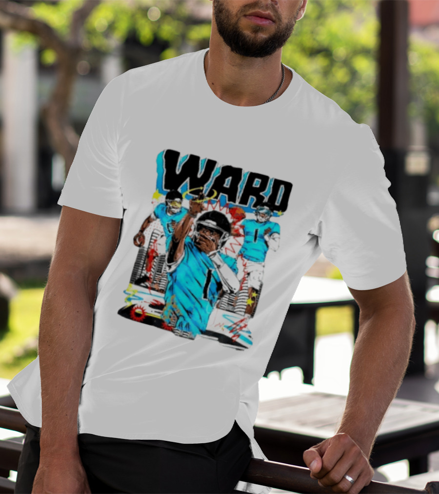 Tennessee Titans Ward Player Cartoon Comic T-Shirt