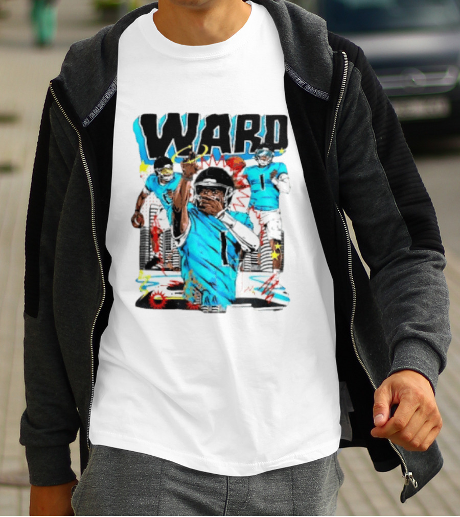 Tennessee Titans Ward Player Cartoon Comic T-Shirt