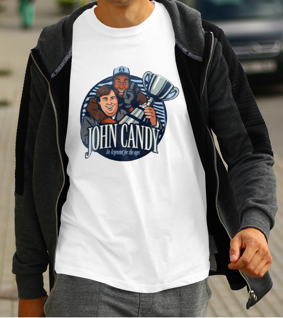 John Candy CFL Argonaut Icon Holding Trophy T-Shirt