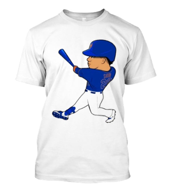 Juan Soto 22 Mets Baseball Swing LGM T-Shirt