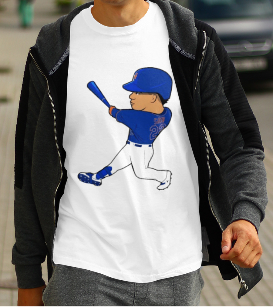 Juan Soto 22 Mets Baseball Swing LGM T-Shirt