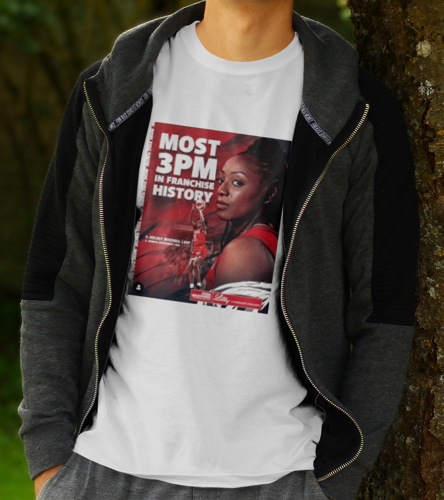 Kelsey Mitchell Most 3PM In Franchise History Indiana Fever T-Shirt