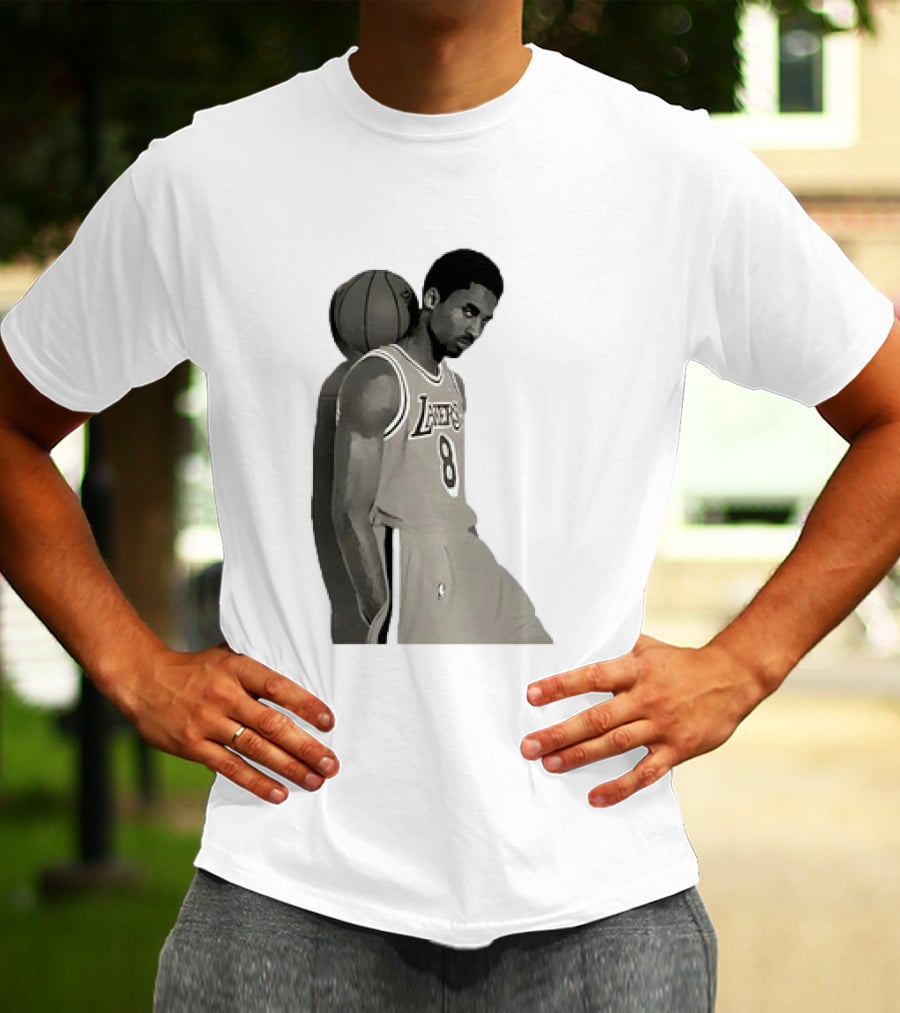 Kobe Bryant LA Lakers NBA Legend Iconic Number 8 T-Shirt