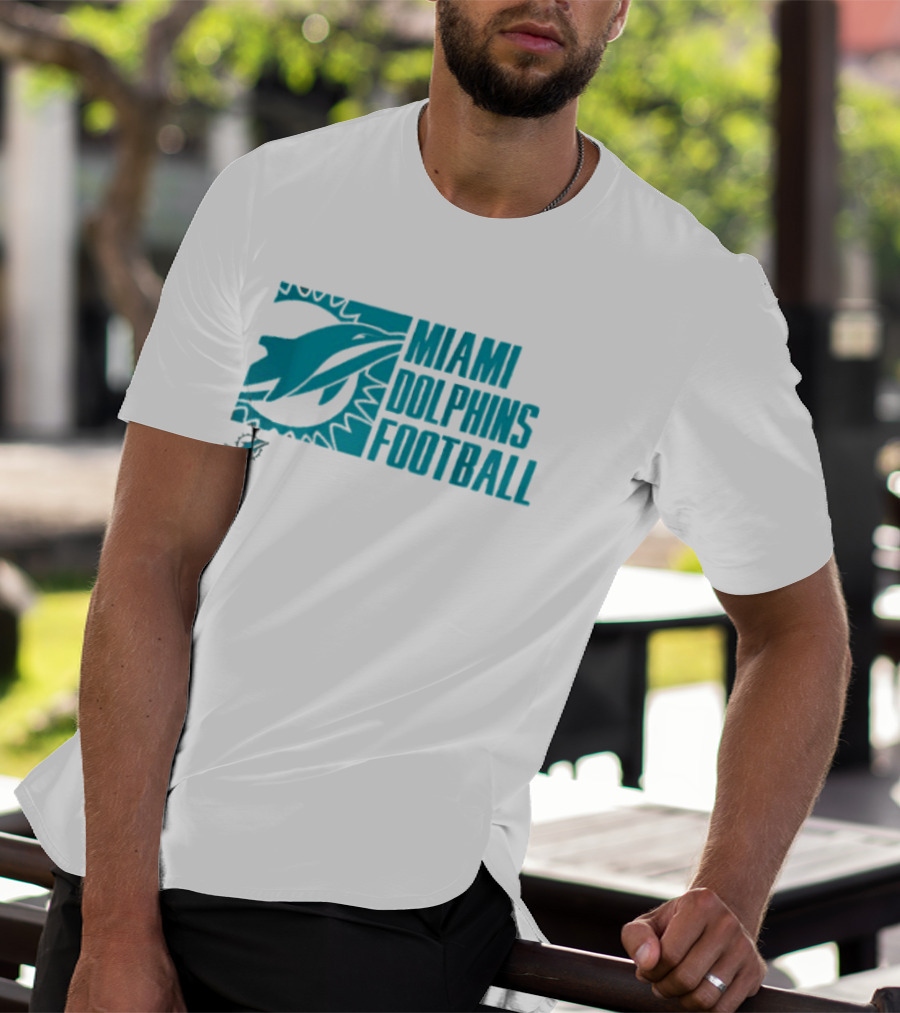 Miami Dolphins Football Fan Apparel Post Game Wear T-Shirt
