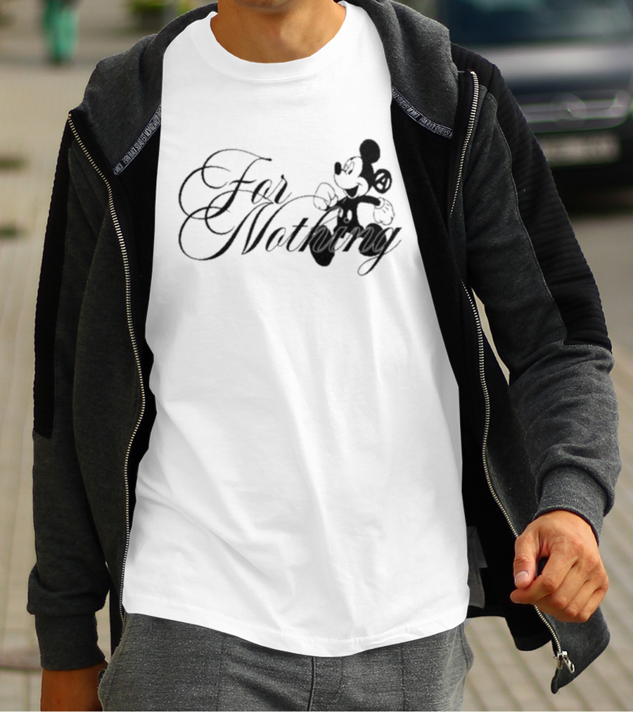 Mickey Mouse Nine Vicious For Nothing Tour 2025 For Nothing T-Shirt
