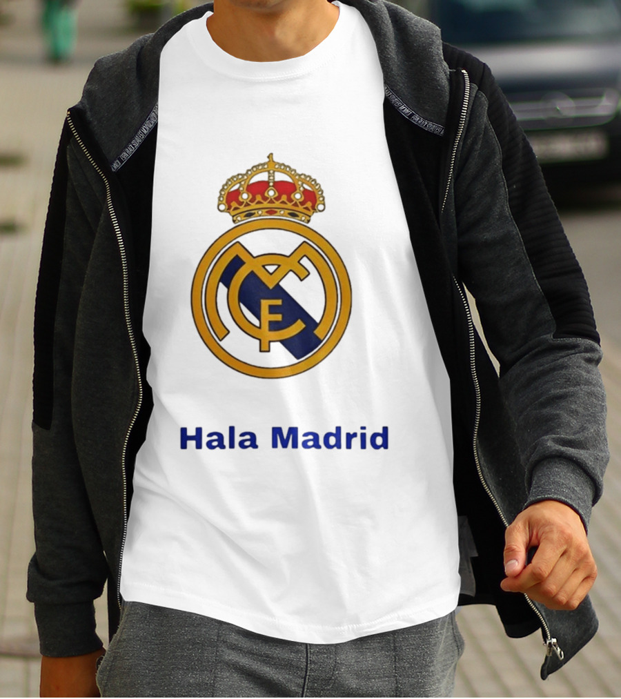 Hala Madrid Real Madrid CF Crest Spain Football Club T-Shirt