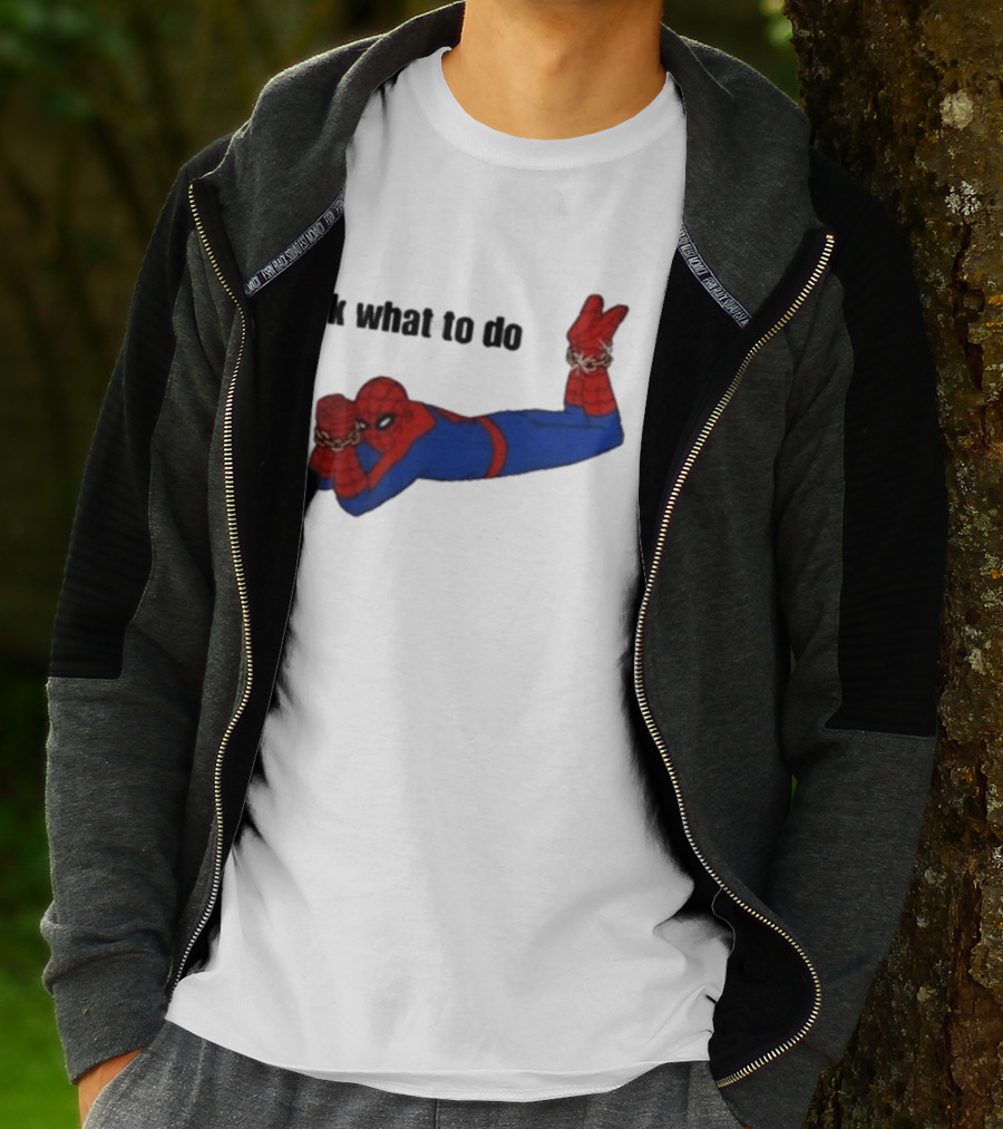 Spooderman YK What To Do Meme T-Shirt