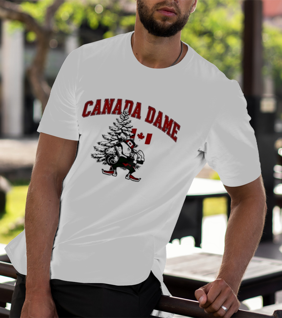 Canada Dame Canadian Christmas Tree Notre Dame Fighting Irish T-Shirt