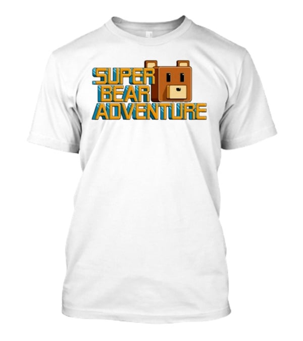 Super Bear Adventure Pixel Art Bear Face T-Shirt