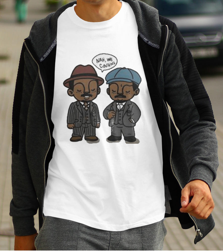 Original Sinners Nah We Cousins 2025 Two Characters In Suits T-Shirt
