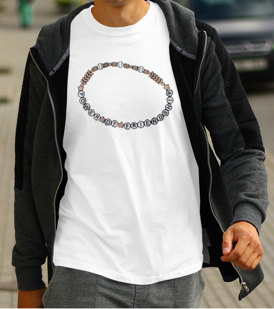 Milwaukee Brewers The Power Of Friendship Baseball Bracelet T-Shirt