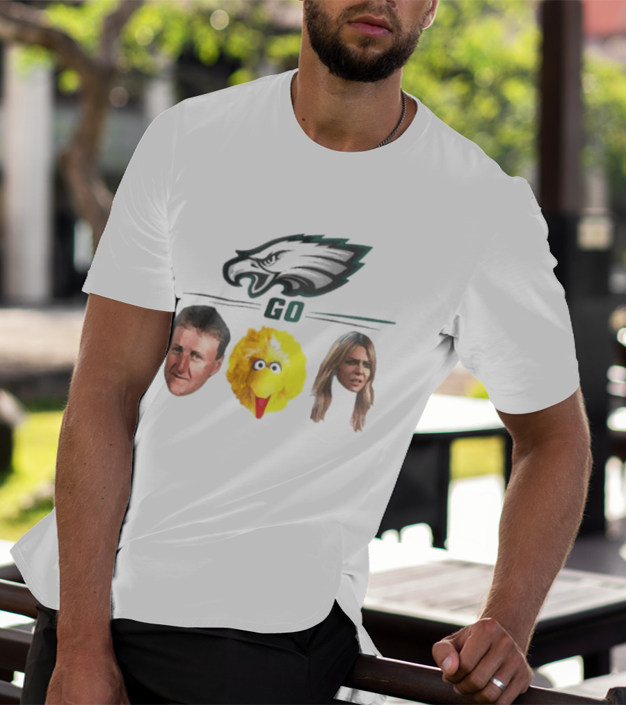 Philadelphia Eagles Go Birds Larry Bird Big Bird The Bird T-Shirt