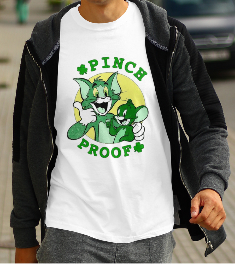Tom And Jerry Pinch Proof St. Patrick's Day Celebration T-Shirt