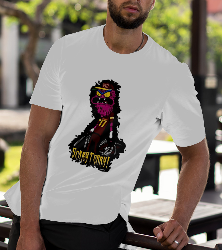 Washington Commanders Scary Terry McLaurin 17 Terrifying Terry T-Shirt