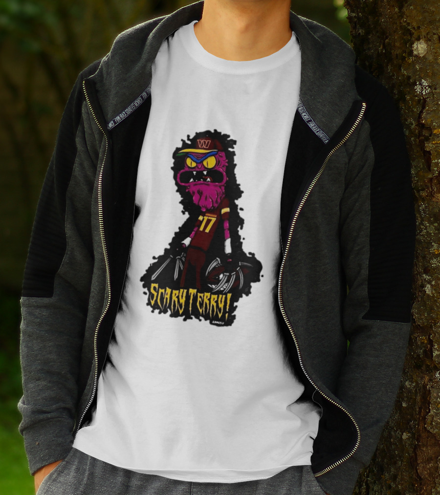 Washington Commanders Scary Terry McLaurin 17 Terrifying Terry T-Shirt