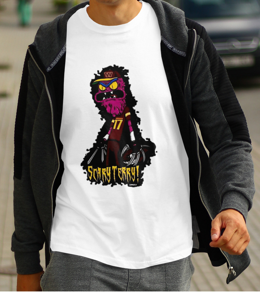 Washington Commanders Scary Terry McLaurin 17 Terrifying Terry T-Shirt