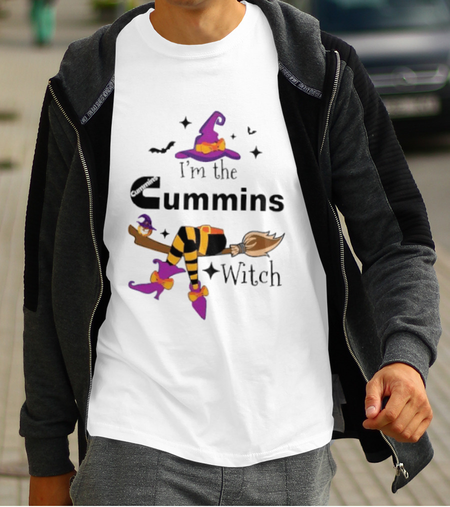I'm The Cummins Witch Halloween Broomstick Costume T-Shirt