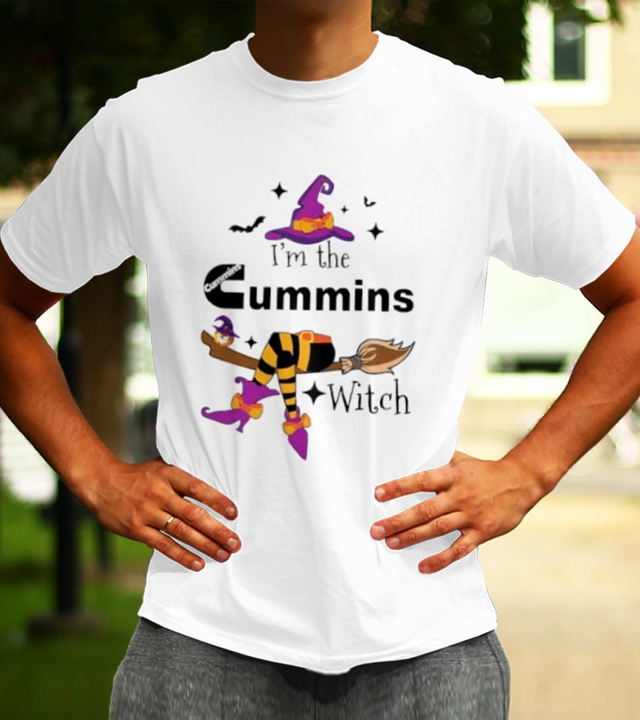 I'm The Cummins Witch Halloween Broomstick Costume T-Shirt