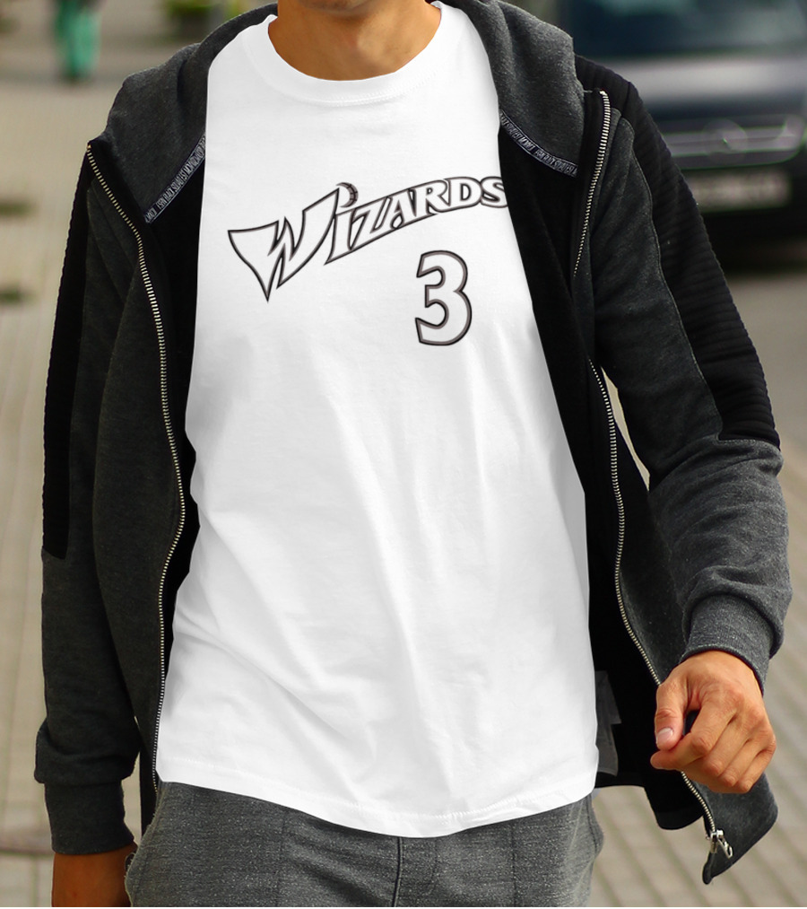 Wizards 3 Washington Wizards Team Logo Basketball Fan T-Shirt