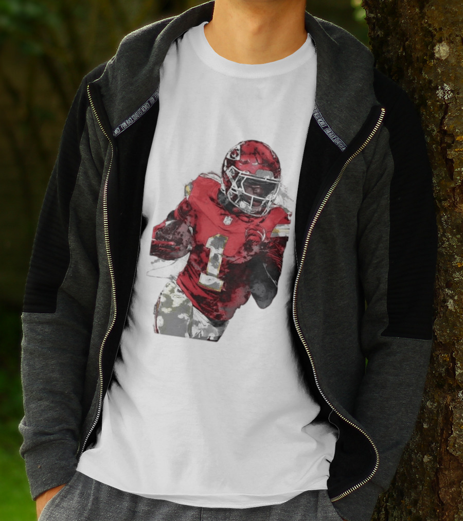 Kansas City Chiefs Xavier Worthy Football Player Number One T-Shirt