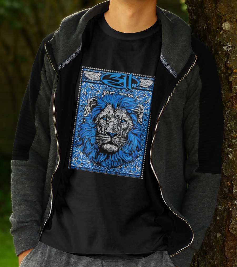 311 Live At Pine Knob Music Theatre July 30 2026 Lion Artwork Clarkson Michigan T-Shirt