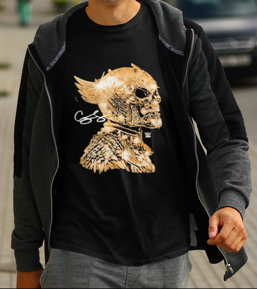 WWE Cody Rhodes American Nightmare Golden Skull T-Shirt