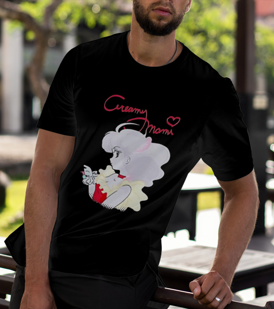 Magical Angel Creamy Mami Anime Character With Heart And Butterfly T-Shirt