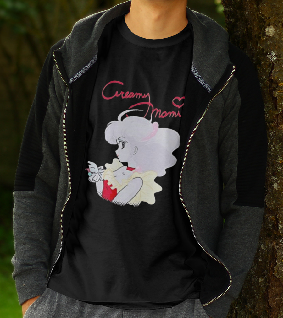 Magical Angel Creamy Mami Anime Character With Heart And Butterfly T-Shirt